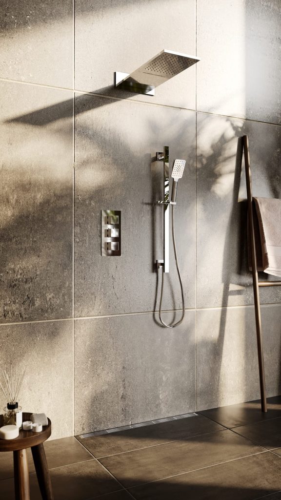 Aqualla Encore Chrome Shower Nigel Fryer | Opulenza, Cheadle, South Manchester